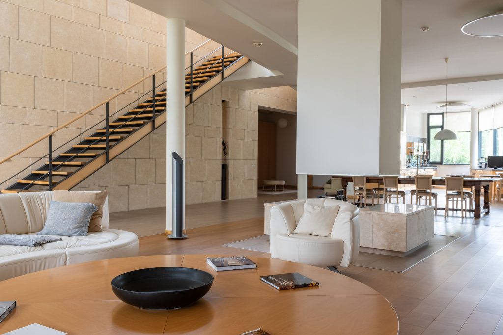 modern open concept living room